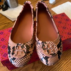 Tory Burch Mini Travel Ballet with Leather Logo